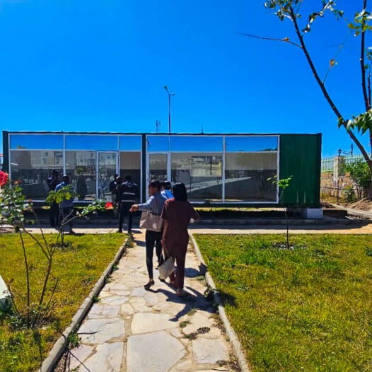 Exterior das novas instalações dos estúdios de produção audiovisual no campus do ISPI