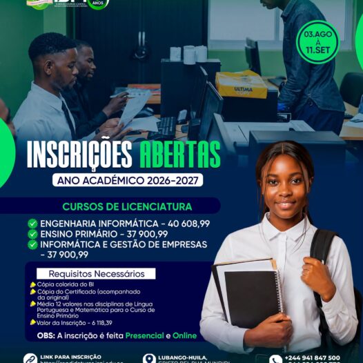 INSCRIÇÕES ANO ACADÉMICO 2026/27
