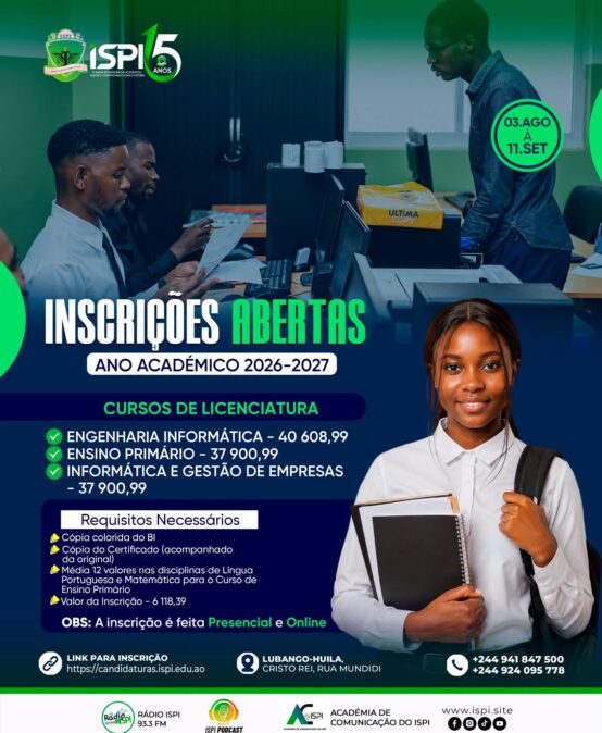 INSCRIÇÕES ANO ACADÉMICO 2026/27